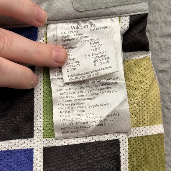 Volcom Nimbus Black Snowboarding Pants Mens Large Black White Pockets - Picture 3 of 16